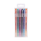 6 أقلام محو حراري نظيفة وشفافة للطلاب