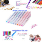 8 أقلام ملونة قابلة لإعادة الملء قابلة للمسح بالحرارة