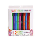 ألوان نابضة بالحياة مكتب المدرسة أقلام الاحتكاك قابلة للمسح 0.5