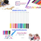 غطاء الألوان الزاهية القلم Friction لون ماركر القلم