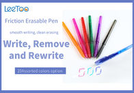 0.5 0.7 مم تلميح 20 ألوان متنوعة قابلة للمسح احتكاك أقلام للمدرسة